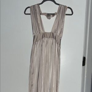 Elegant Cream Satin Jumpsuit